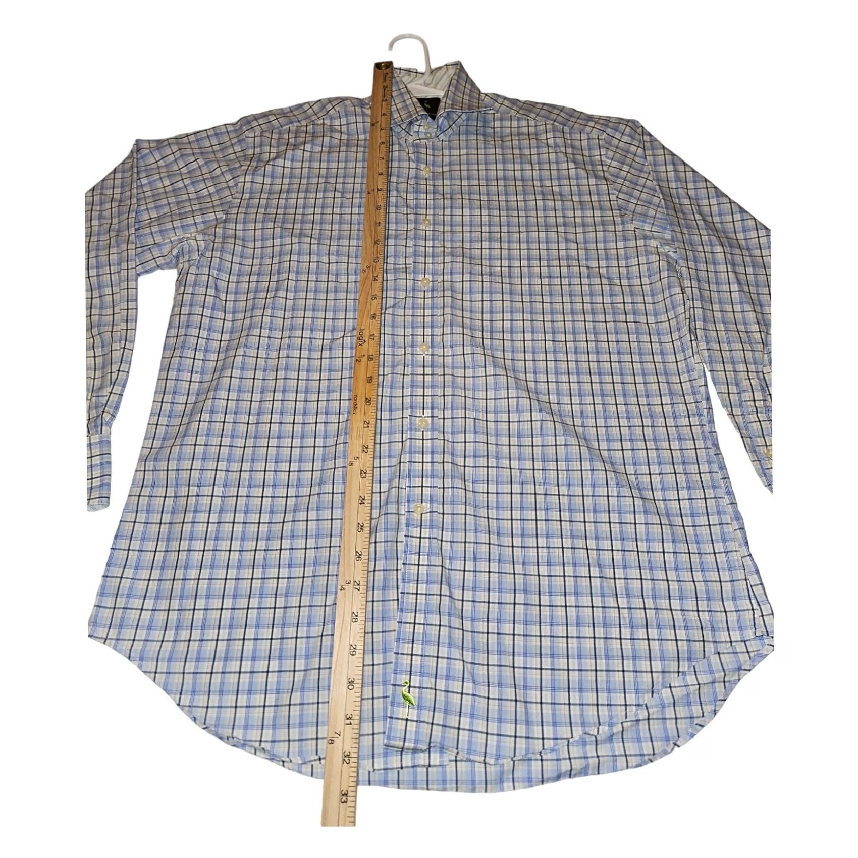 Tailorbyrd Tailorbyrd Button Up Shirt Men's Large Blue Tartan Check Casual Long Sleeve Size US L / EU 52-54 / 3 - 4 Thumbnail
