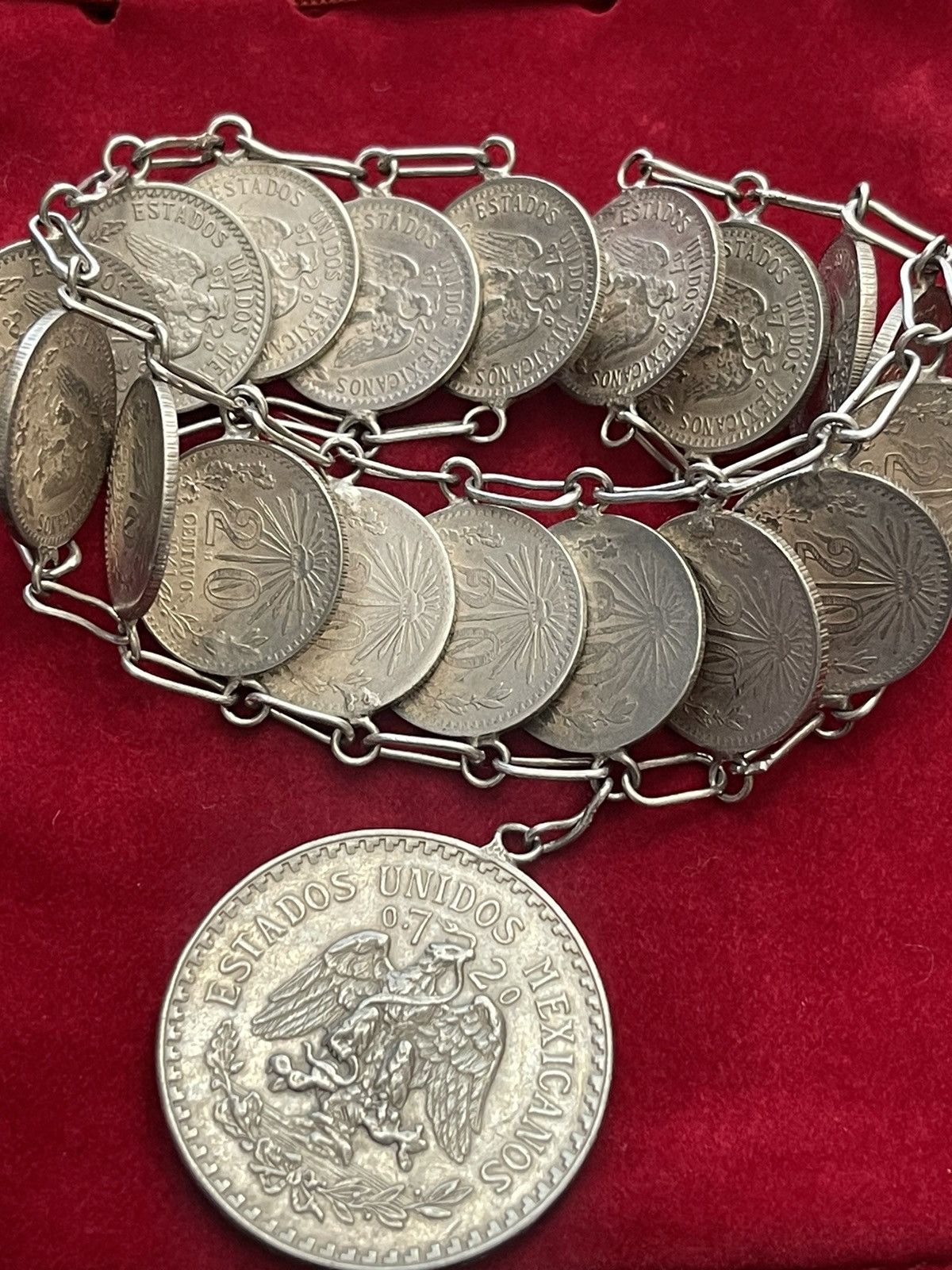 Vintage Mexico silver bracelet Size ONE SIZE - 2 Thumbnail