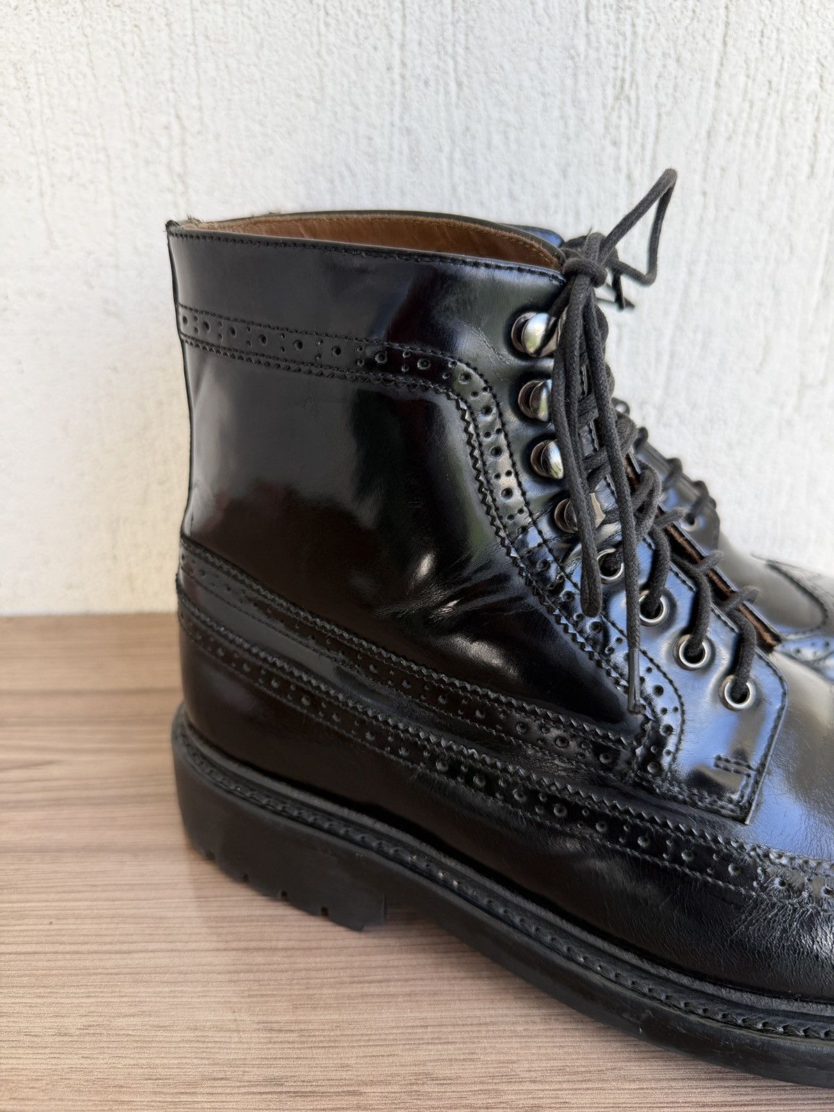 Grenson Fred shell cordovan brogue boots Size US 8 / EU 41 - 10 Thumbnail