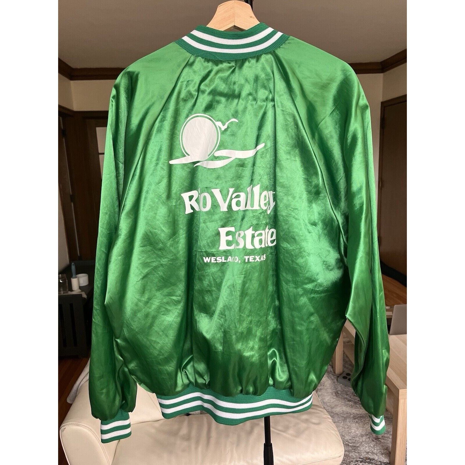 Vintage VINTAGE MADE IN USA GREEN NYLON BOMBER COACH STARTER JACKET Size US XL / EU 56 / 4 - 2 Thumbnail