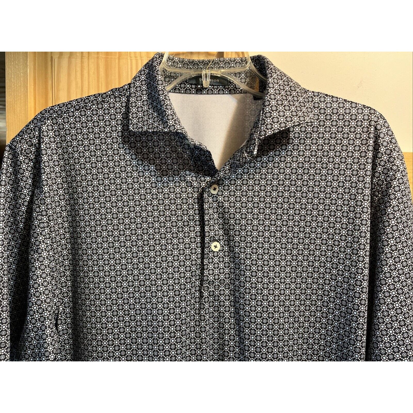 Other Turtleson Polo Shirt Men’s M Blue Geometric Golf Polyester Size US M / EU 48-50 / 2 - 4 Thumbnail