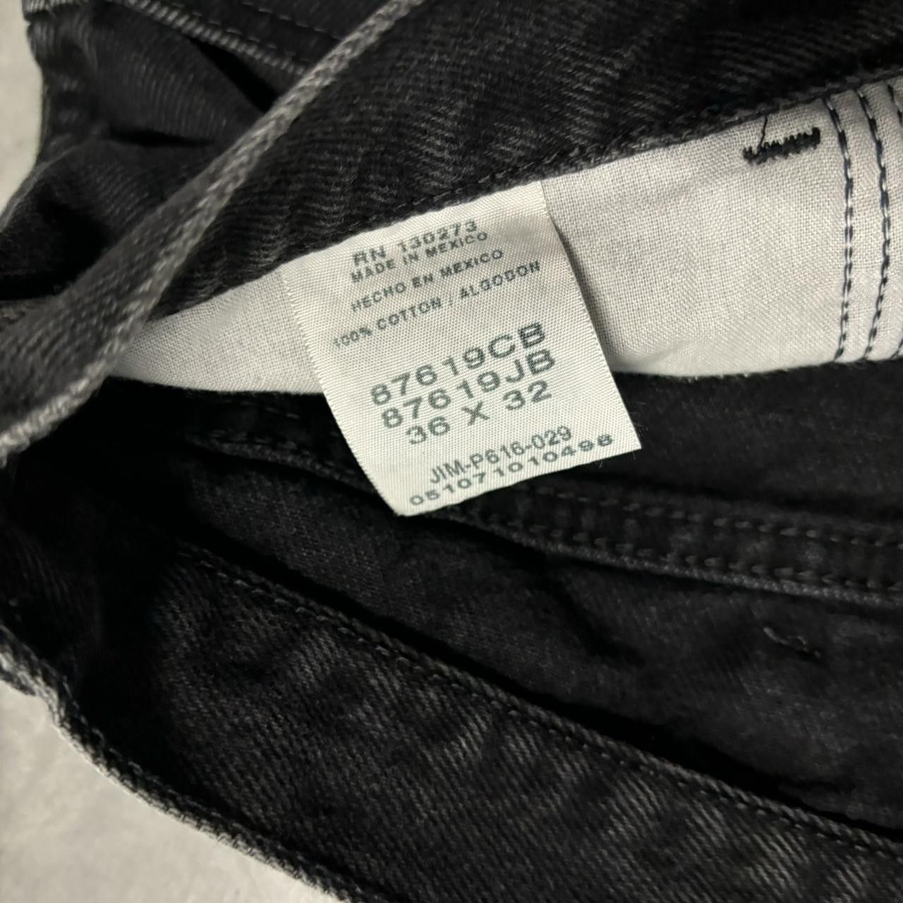 Japanese Brand × Vintage Crazy Vintage Y2K/2000s Grunge Solid Black Essential Denim Jeans! Size US 35 - 8 Thumbnail