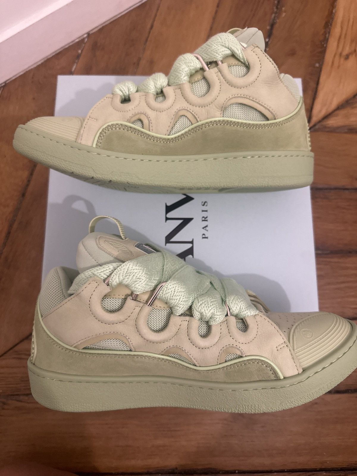 Lanvin Curb Sneaker Almond Size US 10 / EU 43 - 5 Thumbnail