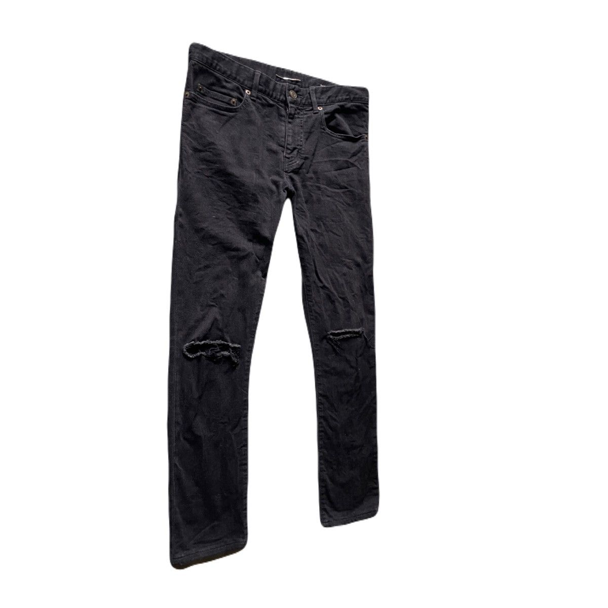 Saint Laurent Paris FW14 Saint Laurent Paris Hedi Slimane Crash Denim Size US 30 / EU 46 - 2 Thumbnail