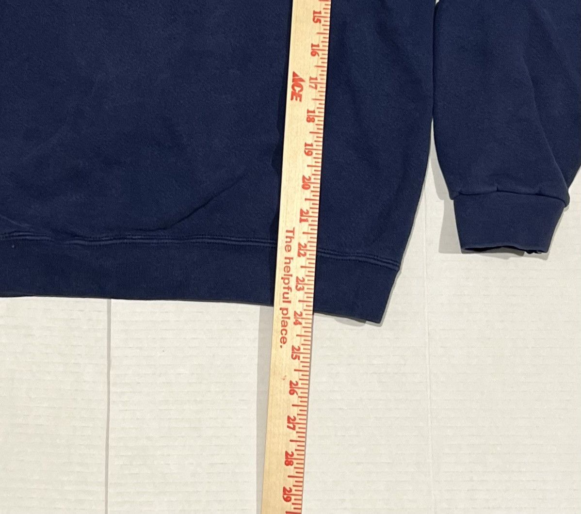 Nike Vintage 90s Nike White Tag Sweatshirt Usa Center Swoosh Blue Size US L / EU 52-54 / 3 - 5 Thumbnail