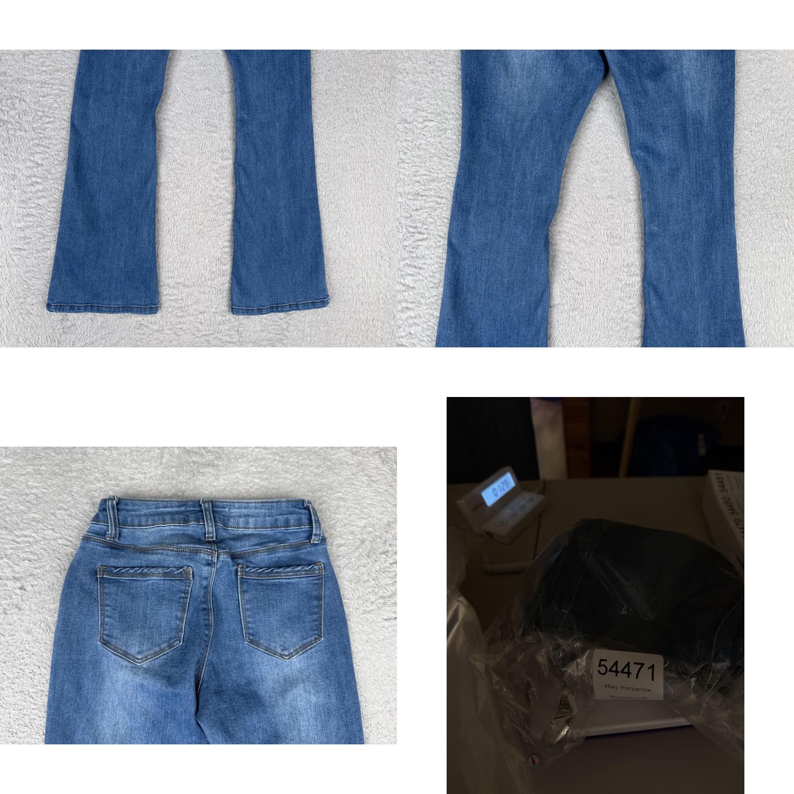 Vintage Bamboo Jeans Bootcut Juniors 0 Blue Medium Wash Stretch Denim 21in Waist 26in Inseam Womens Size 25" / US 0 / IT 36 - 10 Thumbnail