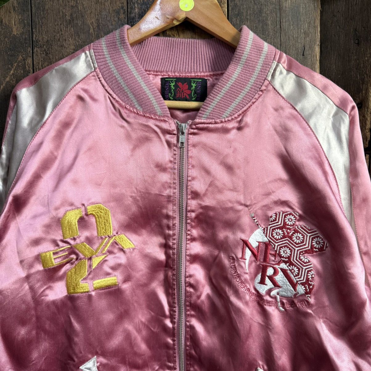 Vintage Vintage Evangelion Nerv 2 Sukajan Jacket Size US XL / EU 56 / 4 - 4 Thumbnail