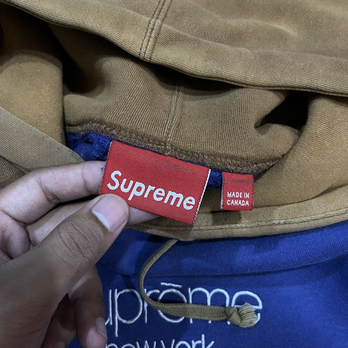 Supreme Supreme AW15 New York Hoodie Puple Brown Size US S / EU 44-46 / 1 - 6 Thumbnail