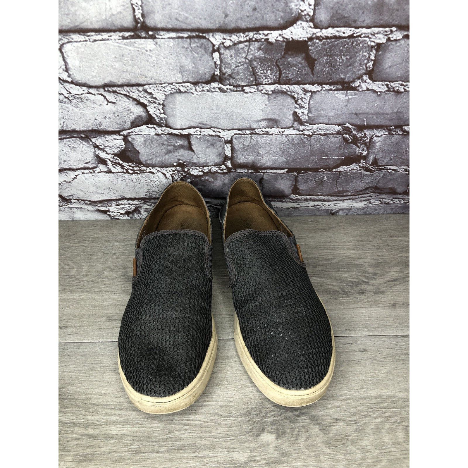 Olukai OluKai Pehuea Gray Textile Slip On Sneakers Beach Shoes Wome Size US 10 / IT 40 - 12 Thumbnail