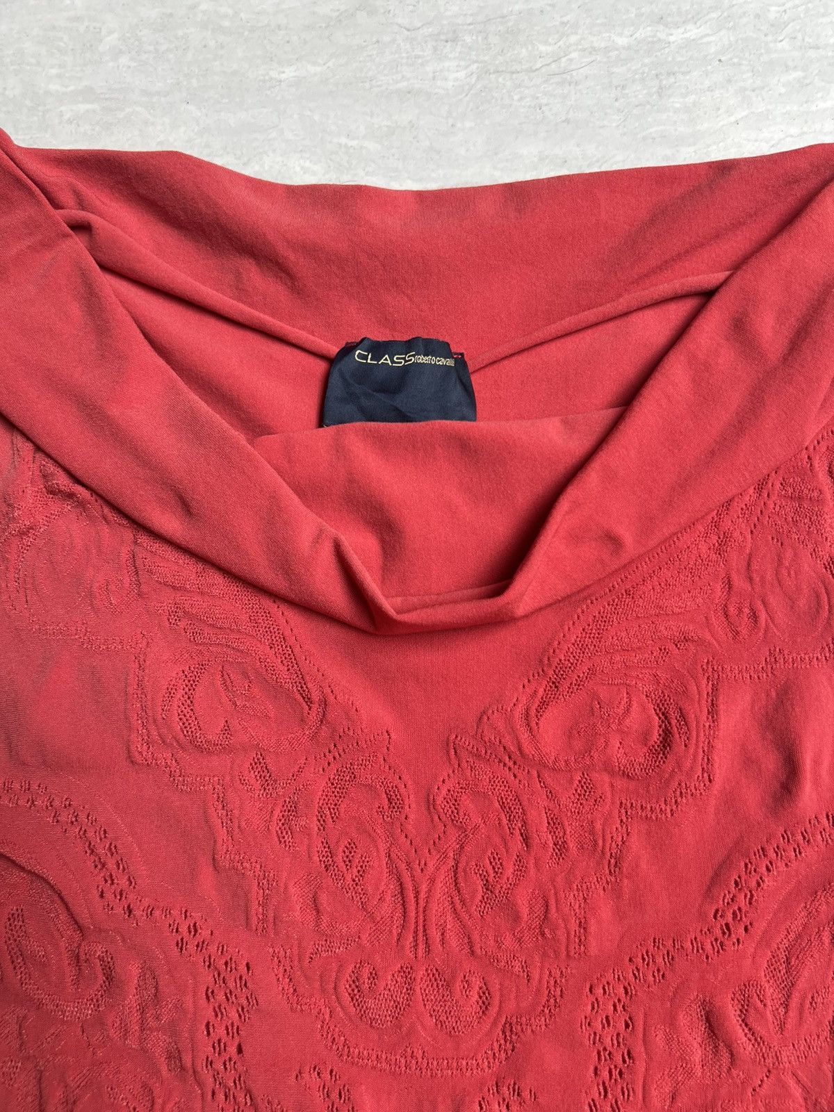 Roberto Cavalli Class Roberto Cavalli Red Midi Dress Size XS / US 0-2 / IT 36-38 - 14 Thumbnail