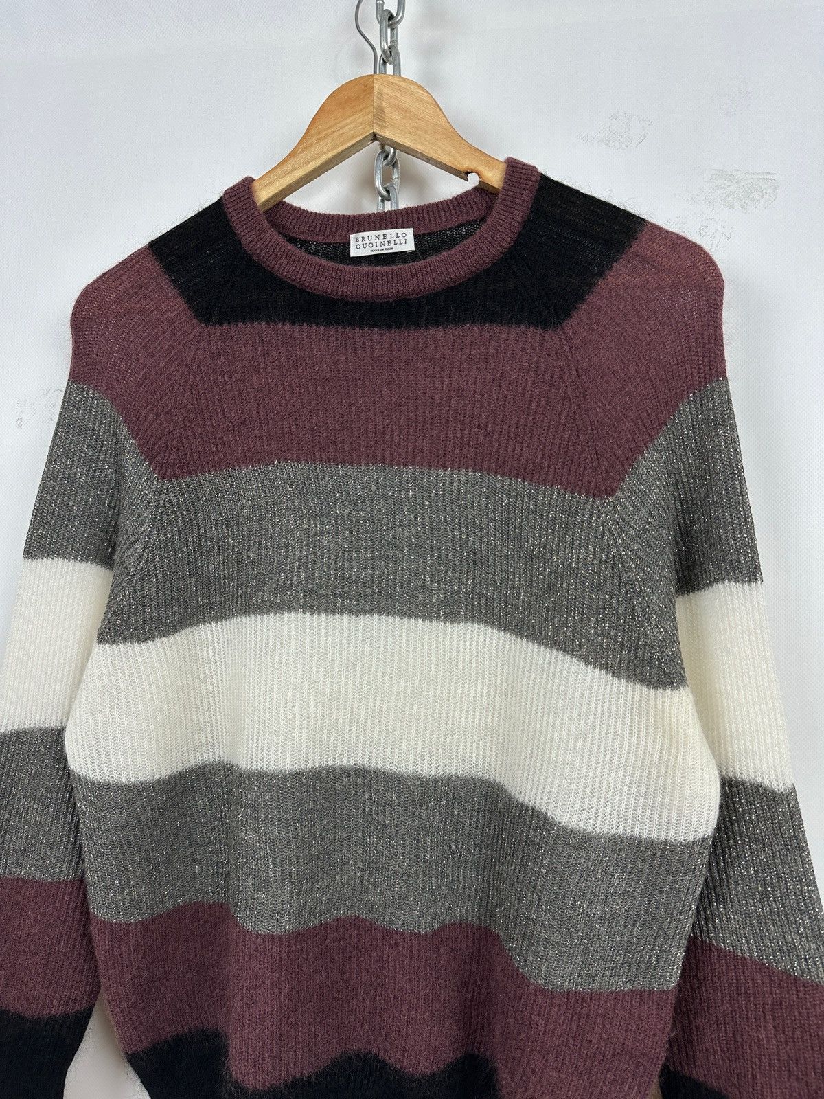 Brunello Cucinelli Brunello Cucinelli Mohair / Wool Sweater Size S / US 4 / IT 40 - 4 Thumbnail