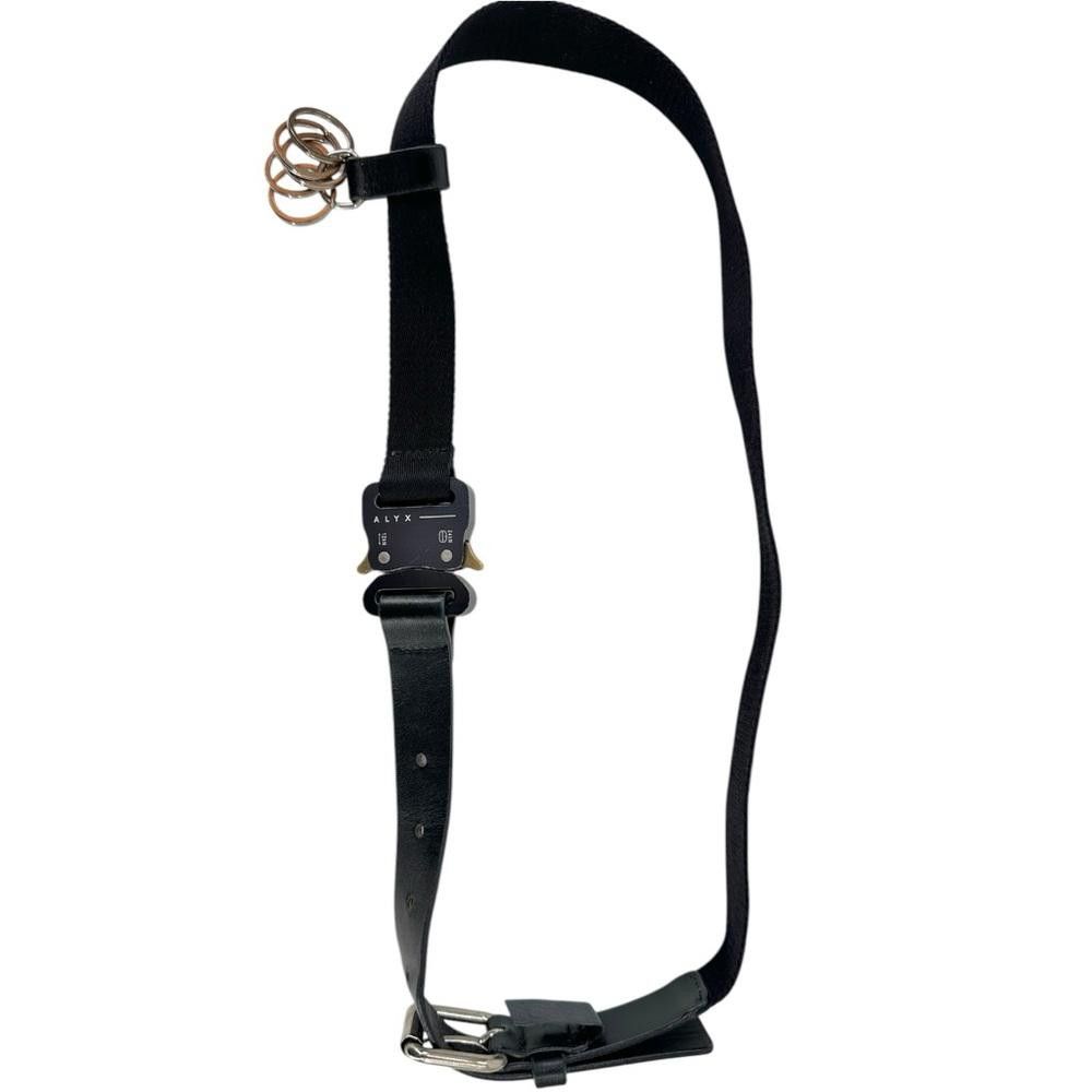 1017 ALYX 9SM Black Rollercoaster Belt with Leather & Keychains Detail Size ONE SIZE - 8 Thumbnail