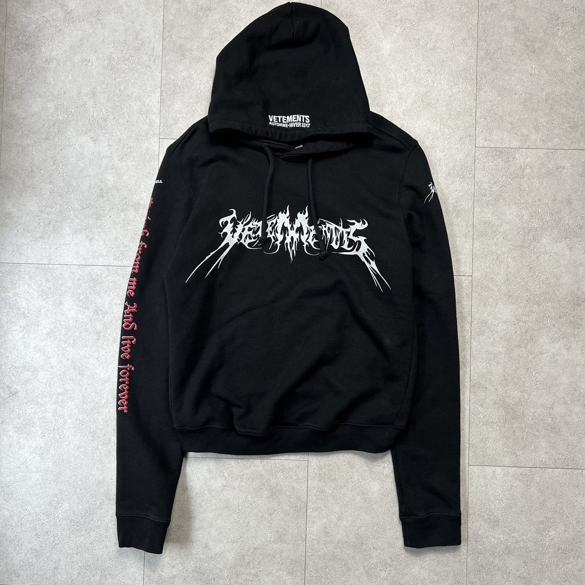 Pre owned Vetements Total Fucking Darkness Hoodie In Black ModeSens