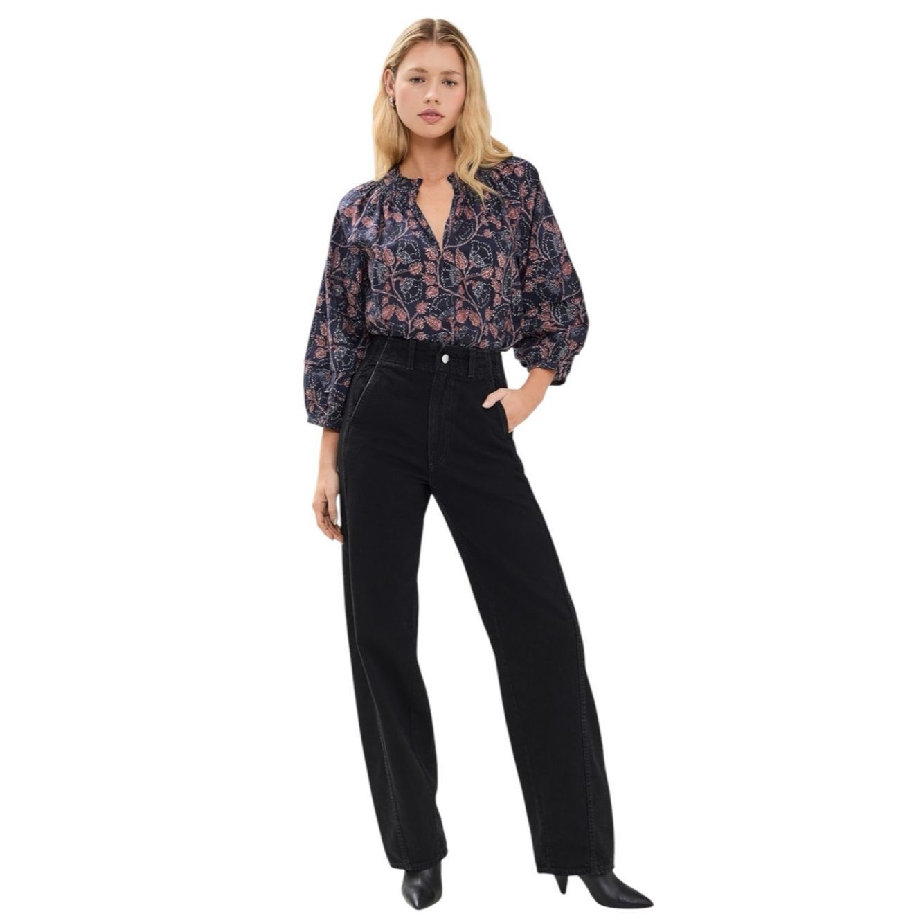 Apiece Apart Apiece Apart Meridian Luna Wash Relaxed Wide Leg Jeans Size Size 29" - 1 Thumbnail