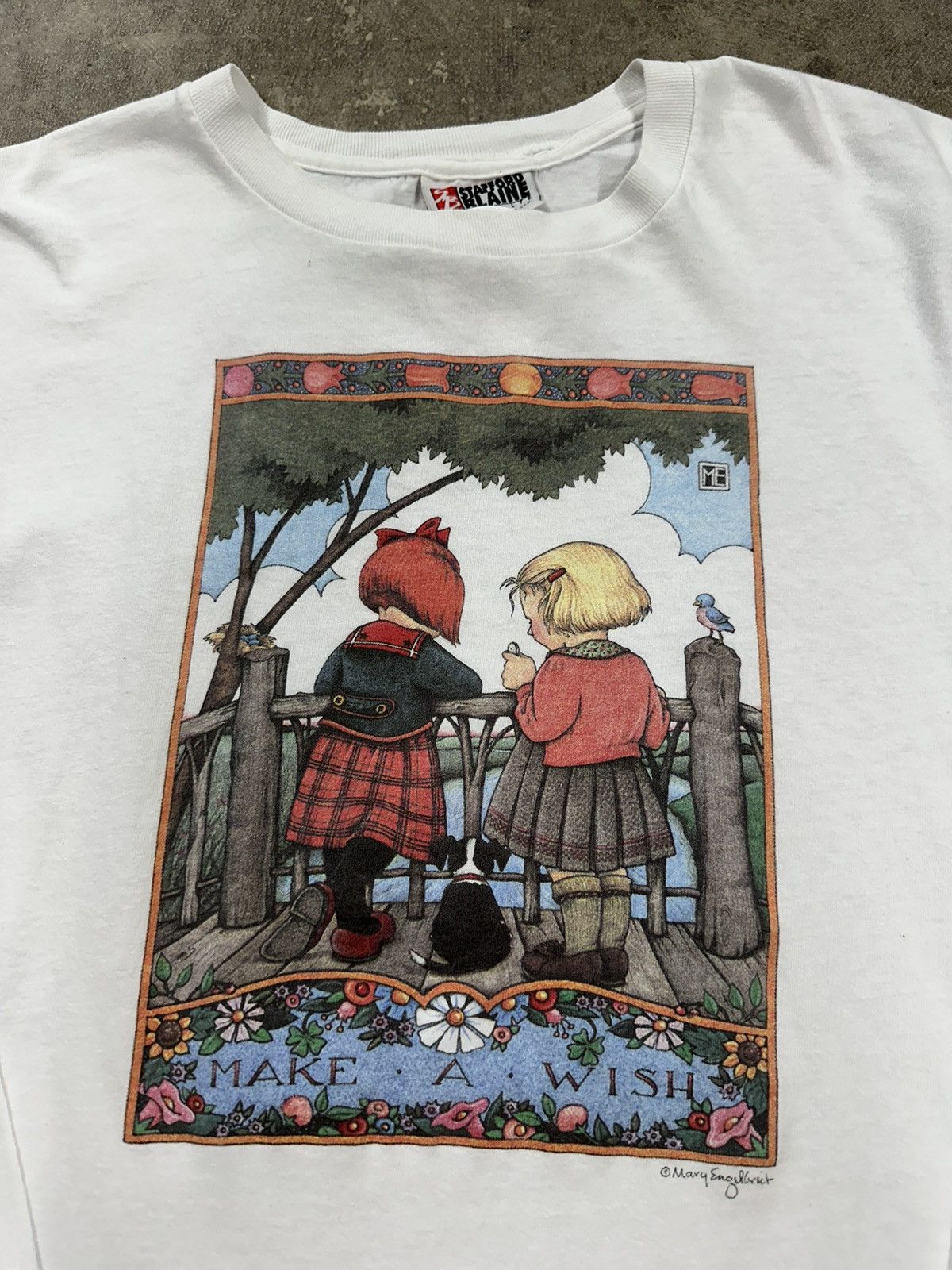 Vintage Vintage 90s Stafford Blaine Make A Wish Cottage LS T-Shirt Size US XL / EU 56 / 4 - 4 Thumbnail