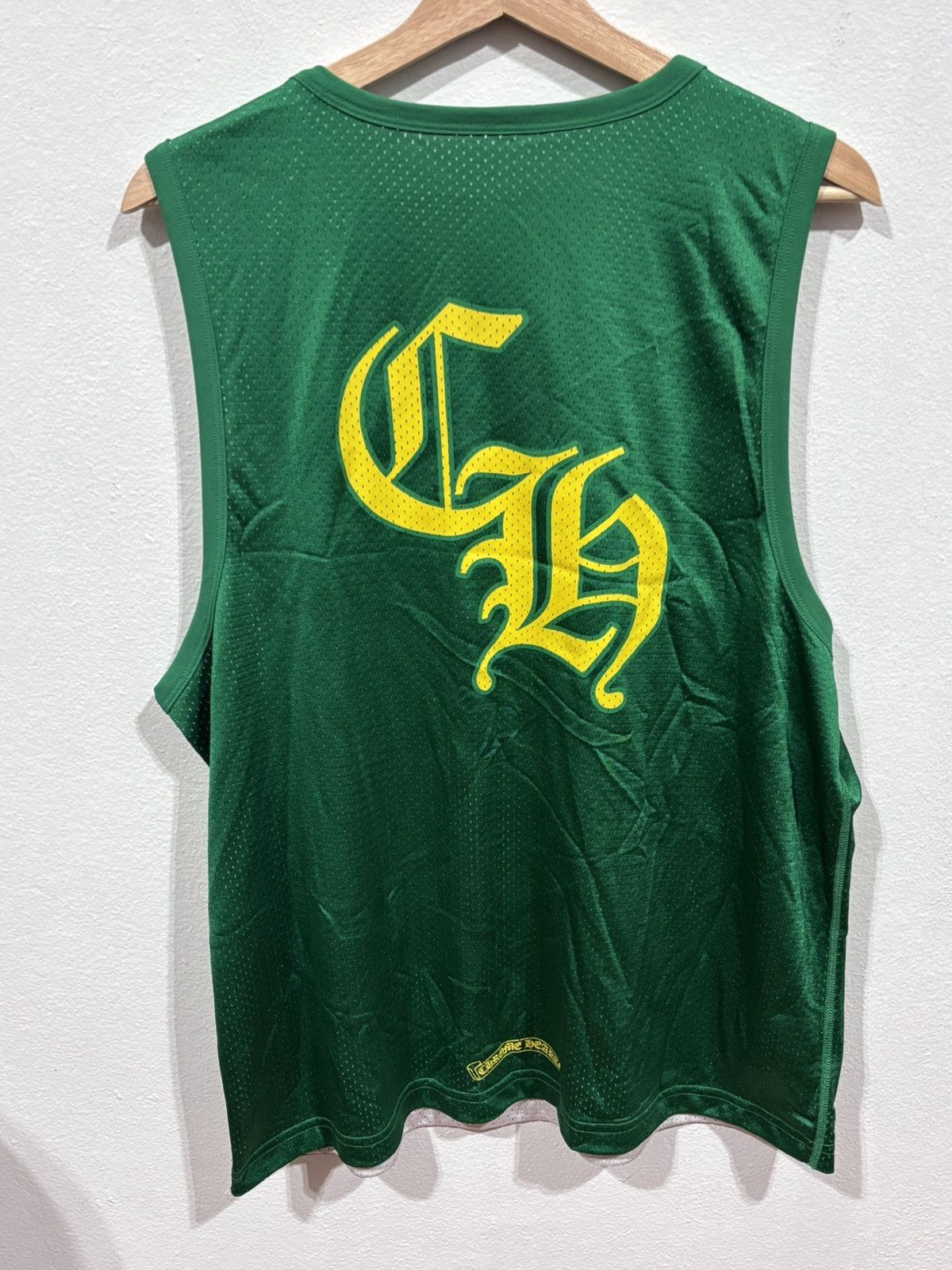 Chrome Hearts Chrome Hearts Basketball Mesh Jersey Green/Yellow Size US M / EU 48-50 / 2 - 4 Thumbnail