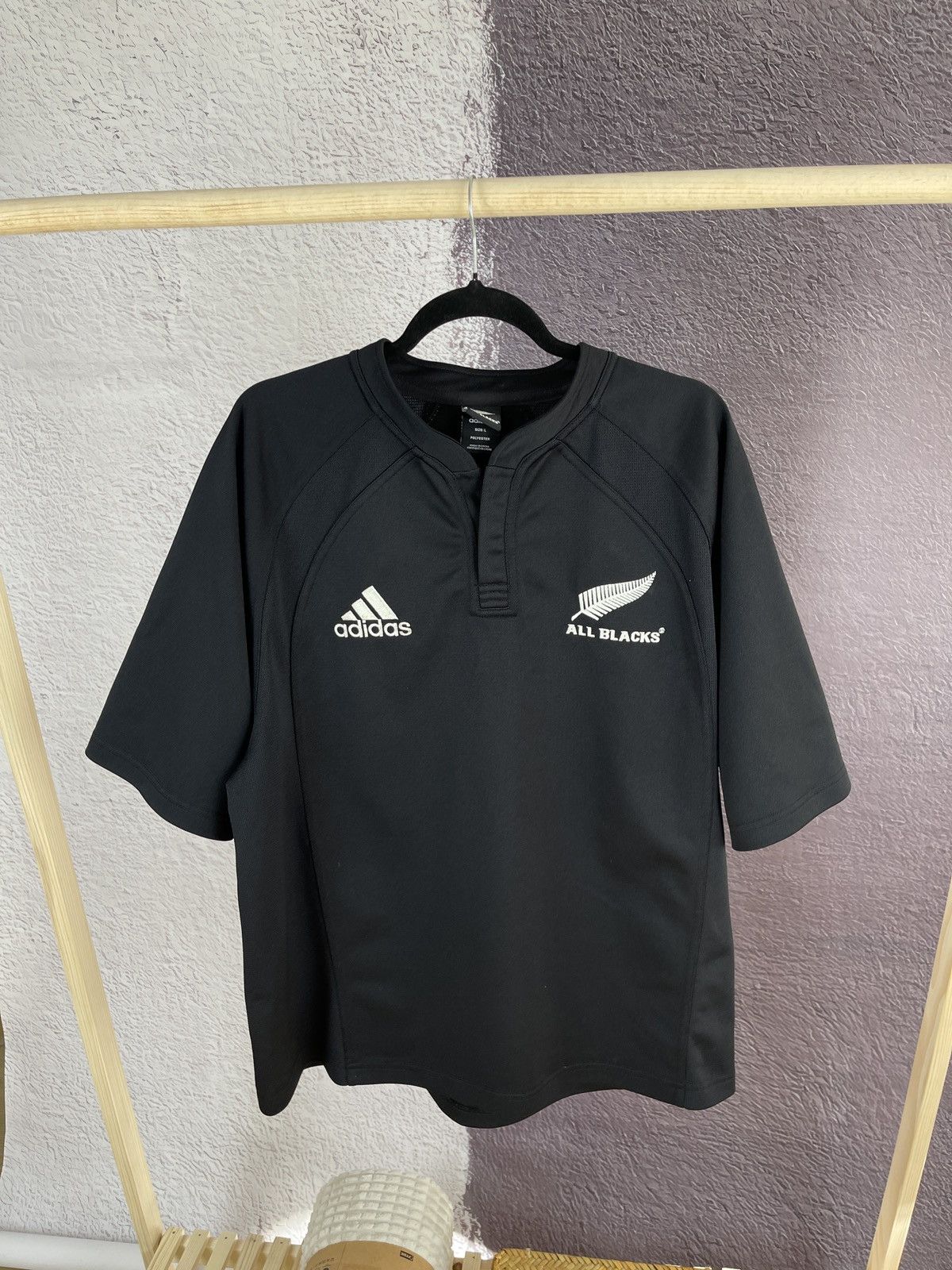 Adidas Adidas All Blacks Rugby vintage jersey shirt Size US L / EU 52-54 / 3 - 1 Thumbnail