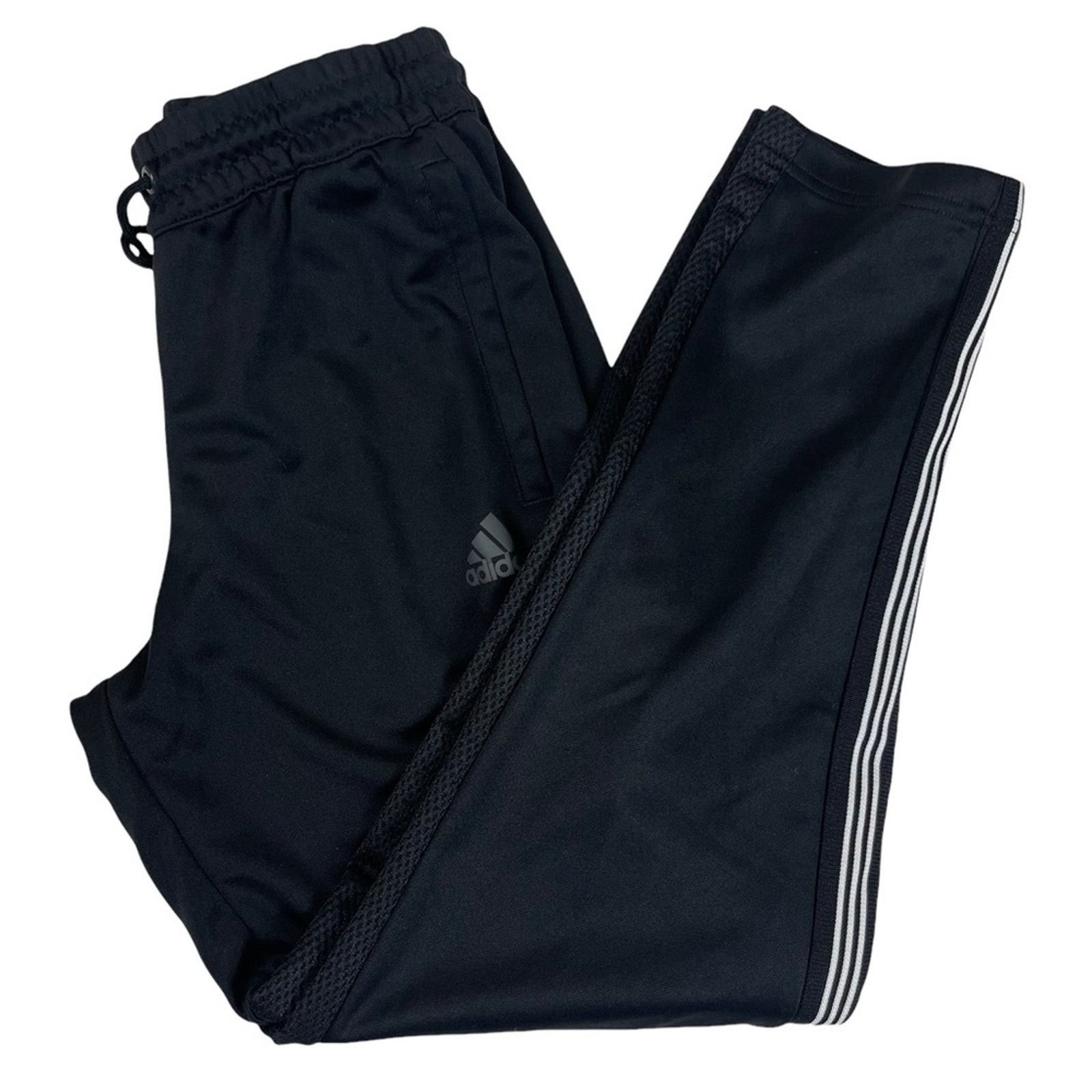 Adidas Adidas 3 Stripe Track Pant Drawstring Button Mesh Detail Size 26" / US 2 / IT 38 - 10 Thumbnail