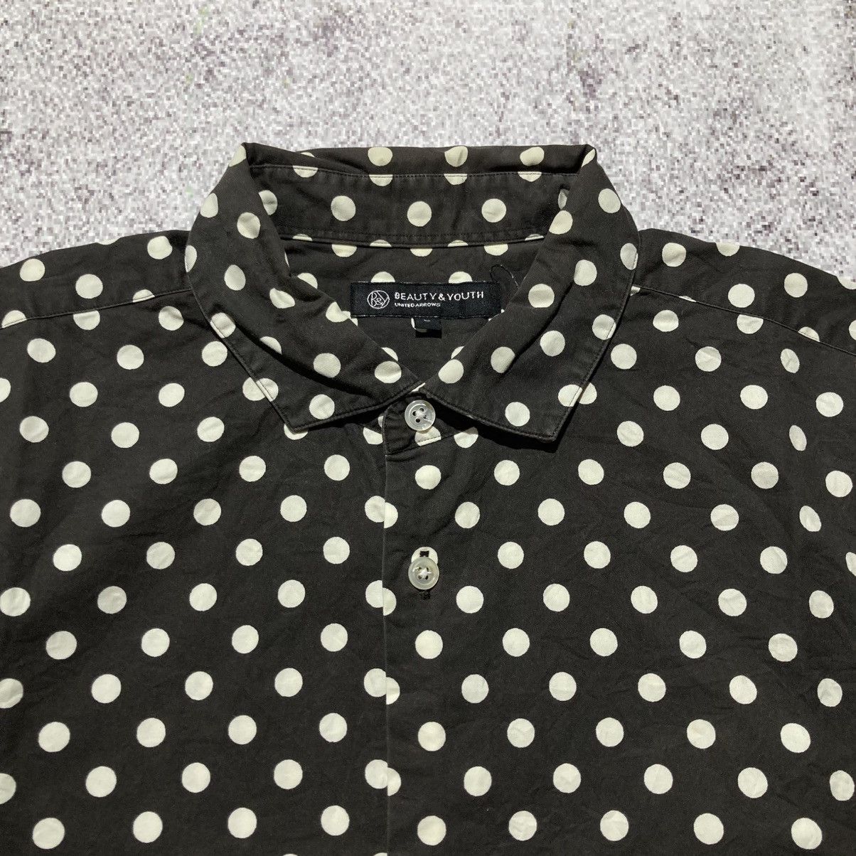 Japanese Brand 🇯🇵 2000s Beauty&Youth Poldakot Motif Button Up Shirt Designer Size US M / EU 48-50 / 2 - 9 Thumbnail