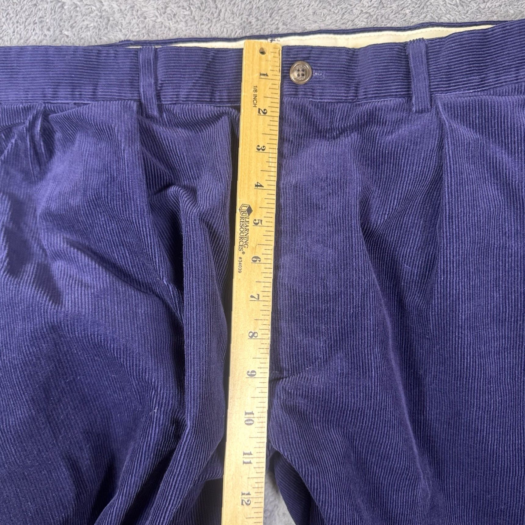 Polo Ralph Lauren VINTAGE Polo Ralph Lauren Pants Men 36x34 Corduroy 90s Chino Trouser Golf Crest Wale VTG Size US M / EU 48-50 / 2 - 7 Thumbnail