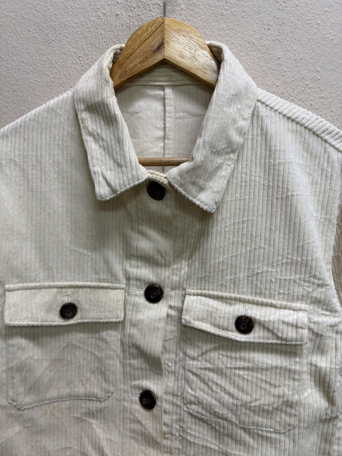 GU Gu button up croped top cudroy jacket Size S / US 4 / IT 40 - 16 Thumbnail