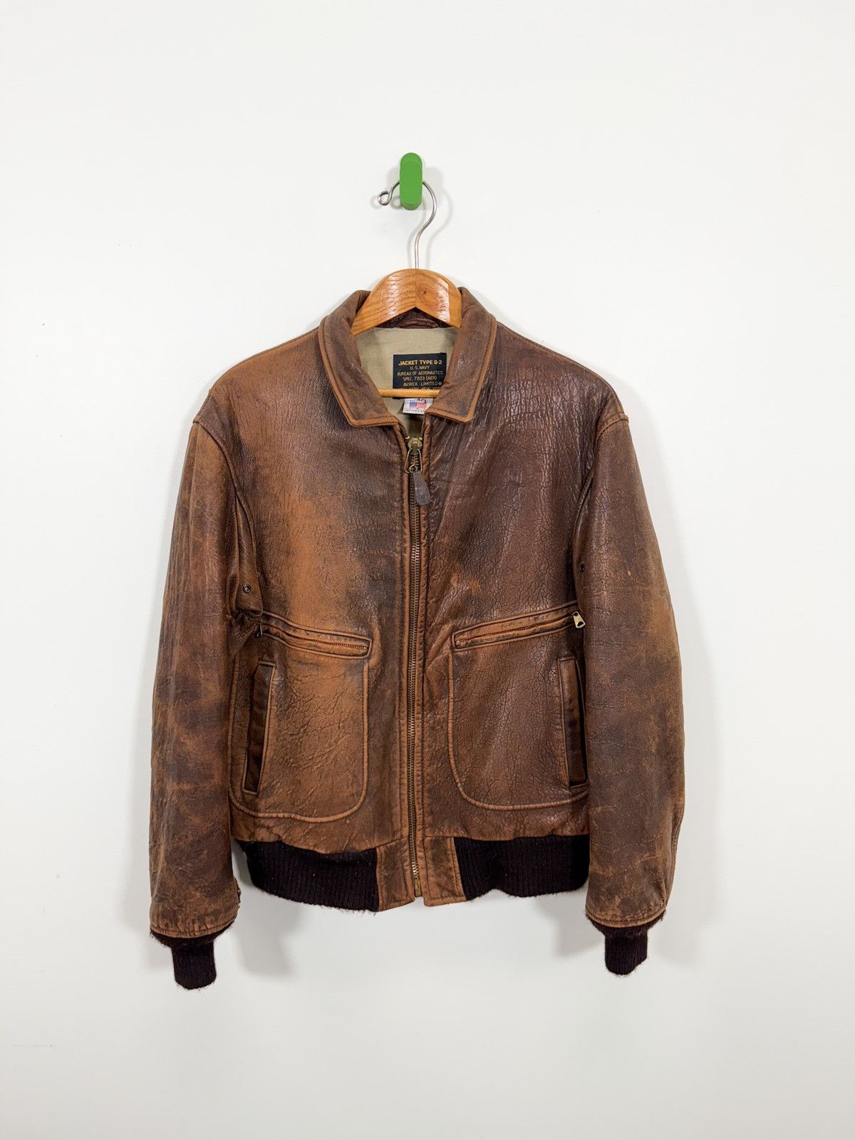 Avirex × Vintage Vintage 1980s G2 Avirex Leather Jacket Size 42 Size US L / EU 52-54 / 3 - 2 Thumbnail