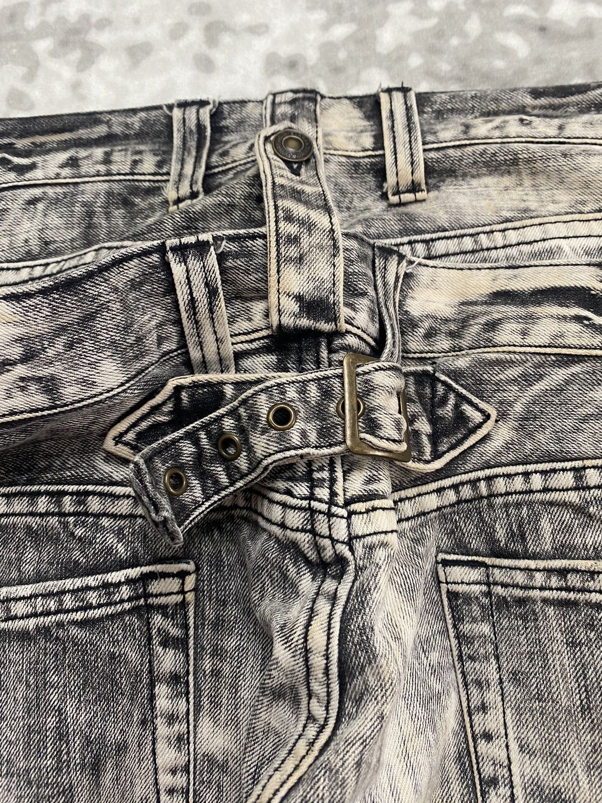 Japanese Brand 2000s JAPAN DOUBLE WAIST JEANS DENIM PUNK GRUNGE LGB Size US 32 / EU 48 - 14 Thumbnail