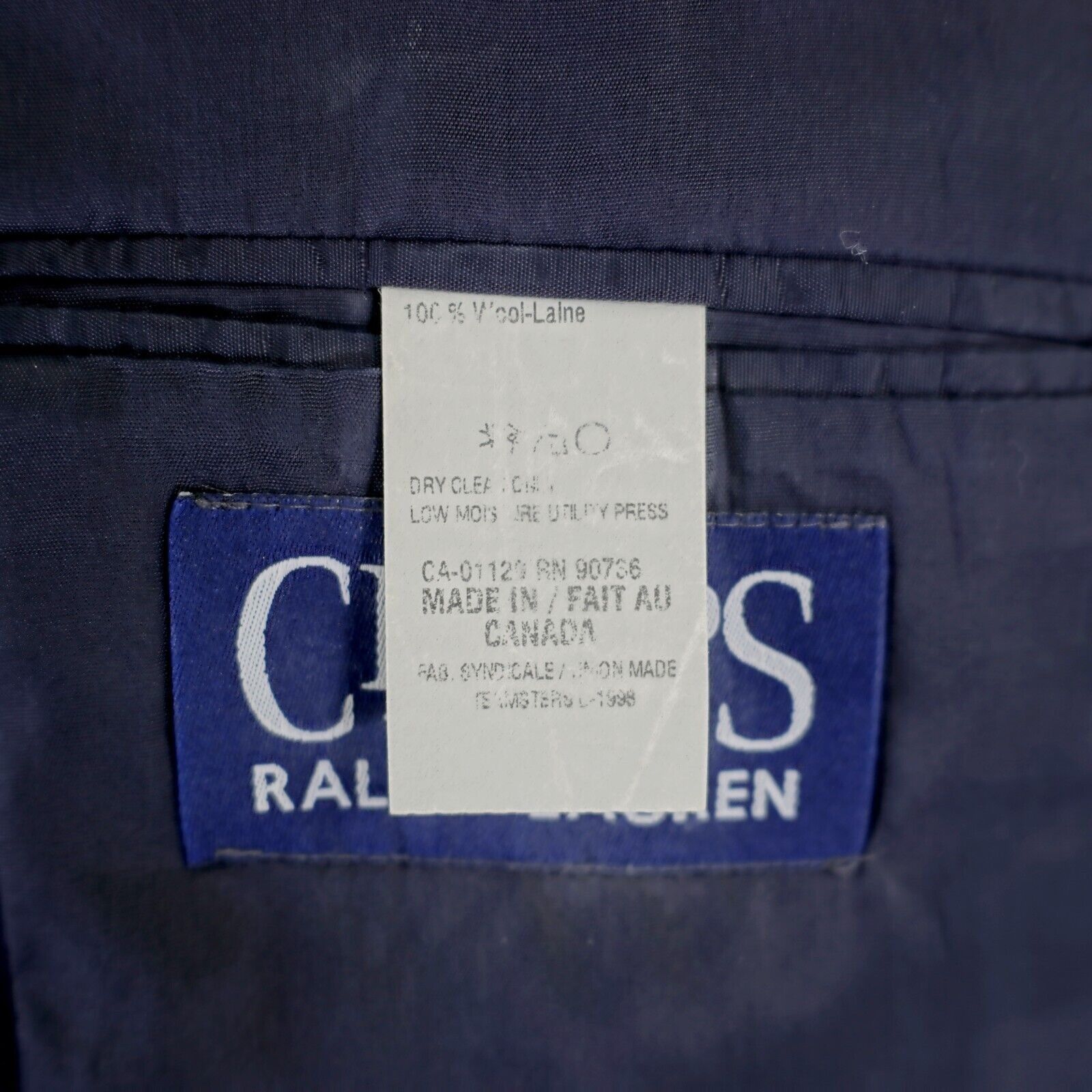 Chaps Chaps Ralph Lauren Blue Wool 2 Gold Button Blazer 40R Tagged Size 40R - 9 Thumbnail