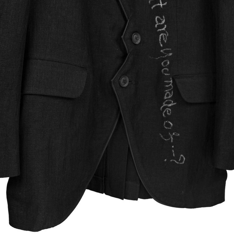 Yohji Yamamoto Yohji Yamamoto Pour Homme - Front Corner Leather Pleats JKT Size US M / EU 48-50 / 2 - 6 Thumbnail