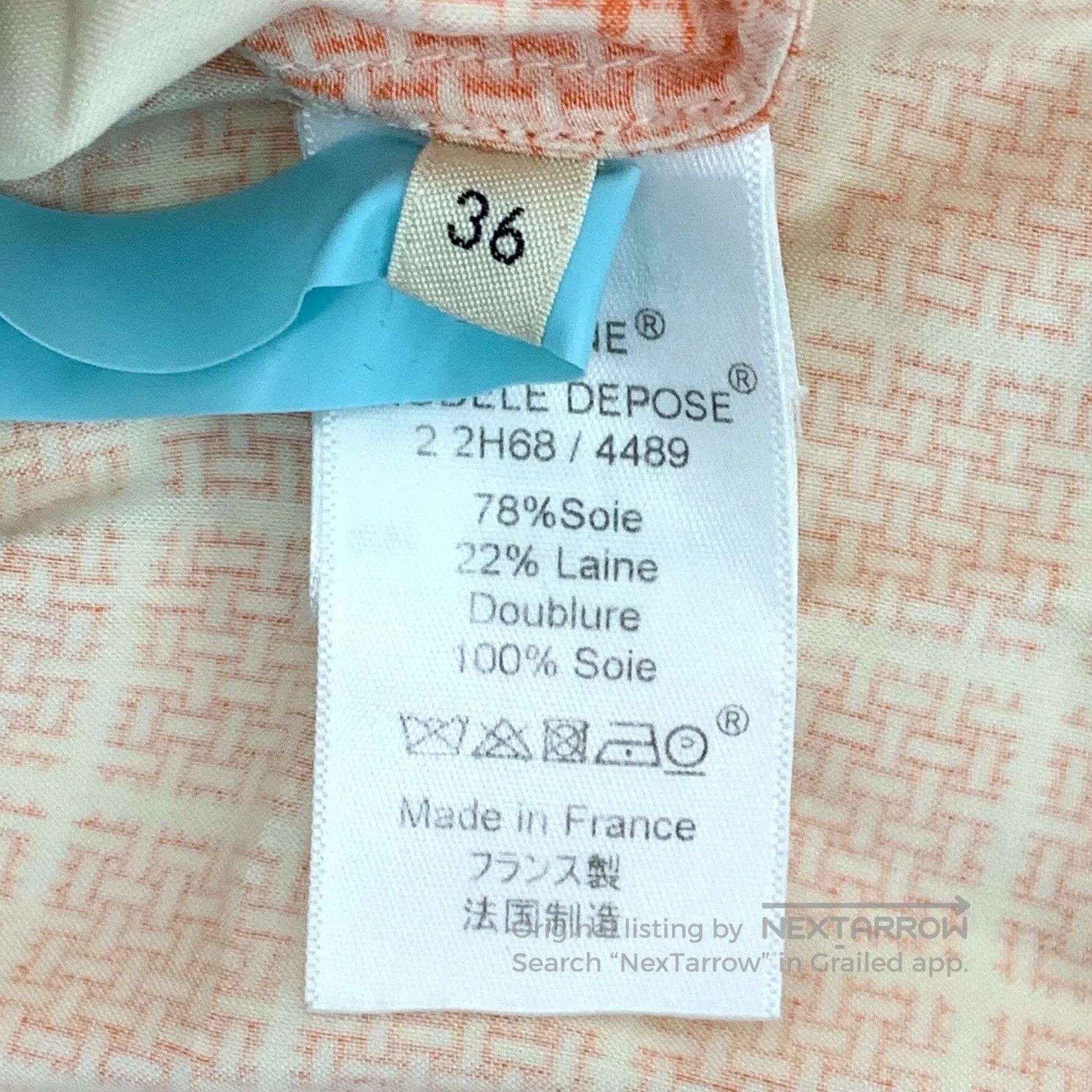 Celine Celine Orange Silk Pleated Casual Skirt. Size 35" - 6 Thumbnail