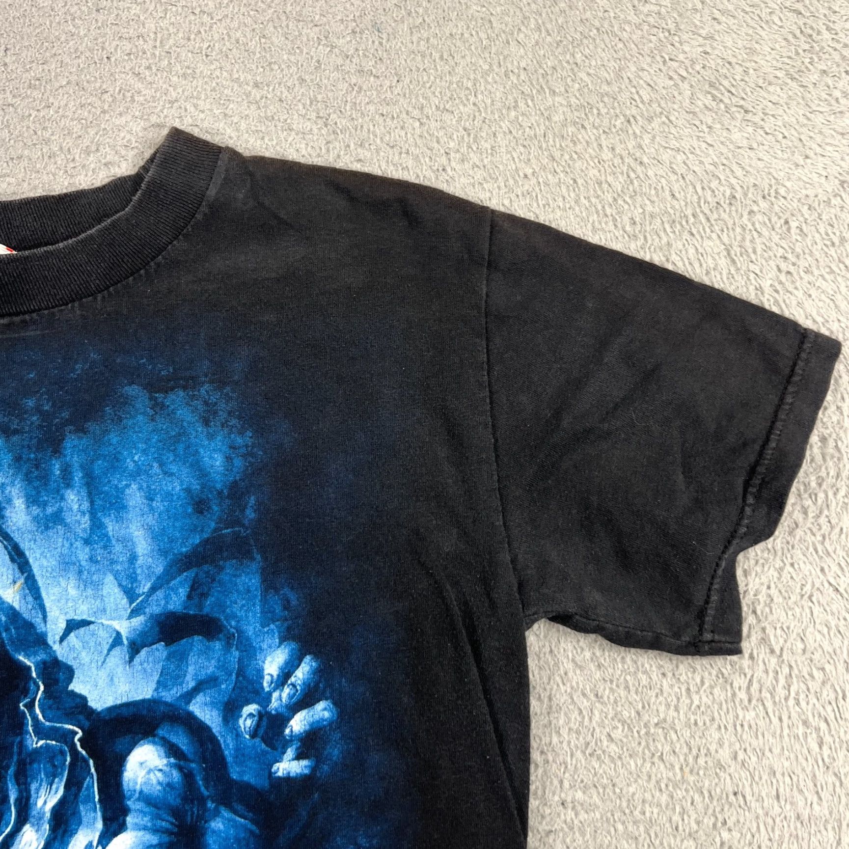 Vintage VINTAGE Disturbed Band T-Shirt Black Short Sleeve Crew Neck 90s Logo Print Men Small Adult Size US S / EU 44-46 / 1 - 2 Thumbnail