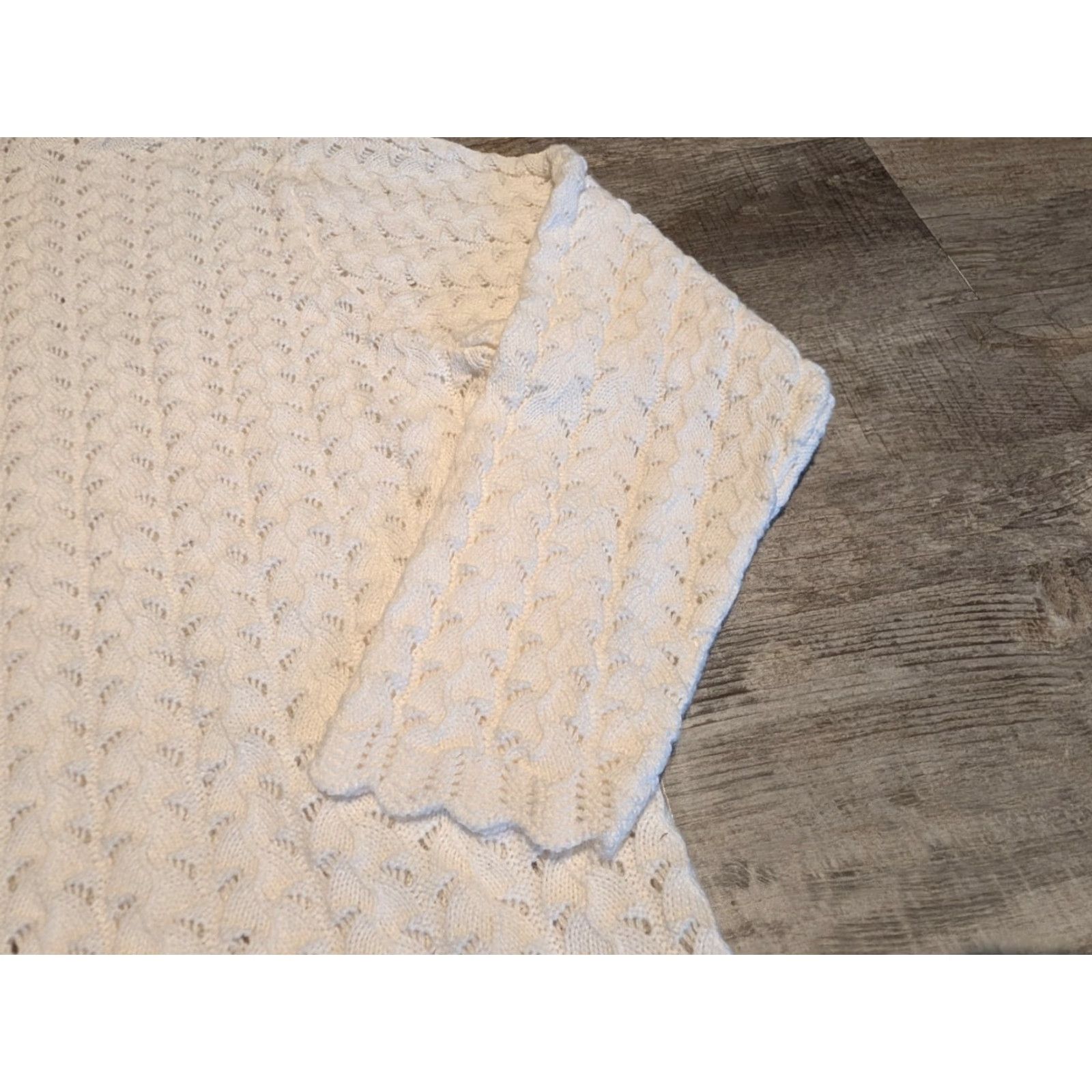Vintage VINTAGE Carly Blake Cardigan Sweater Womens Open-Knit Crochet L White Regular Size L All Seasons 80s 90s Designer Hipster Elegant USA Made Size L / US 10 / IT 46 - 3 Thumbnail