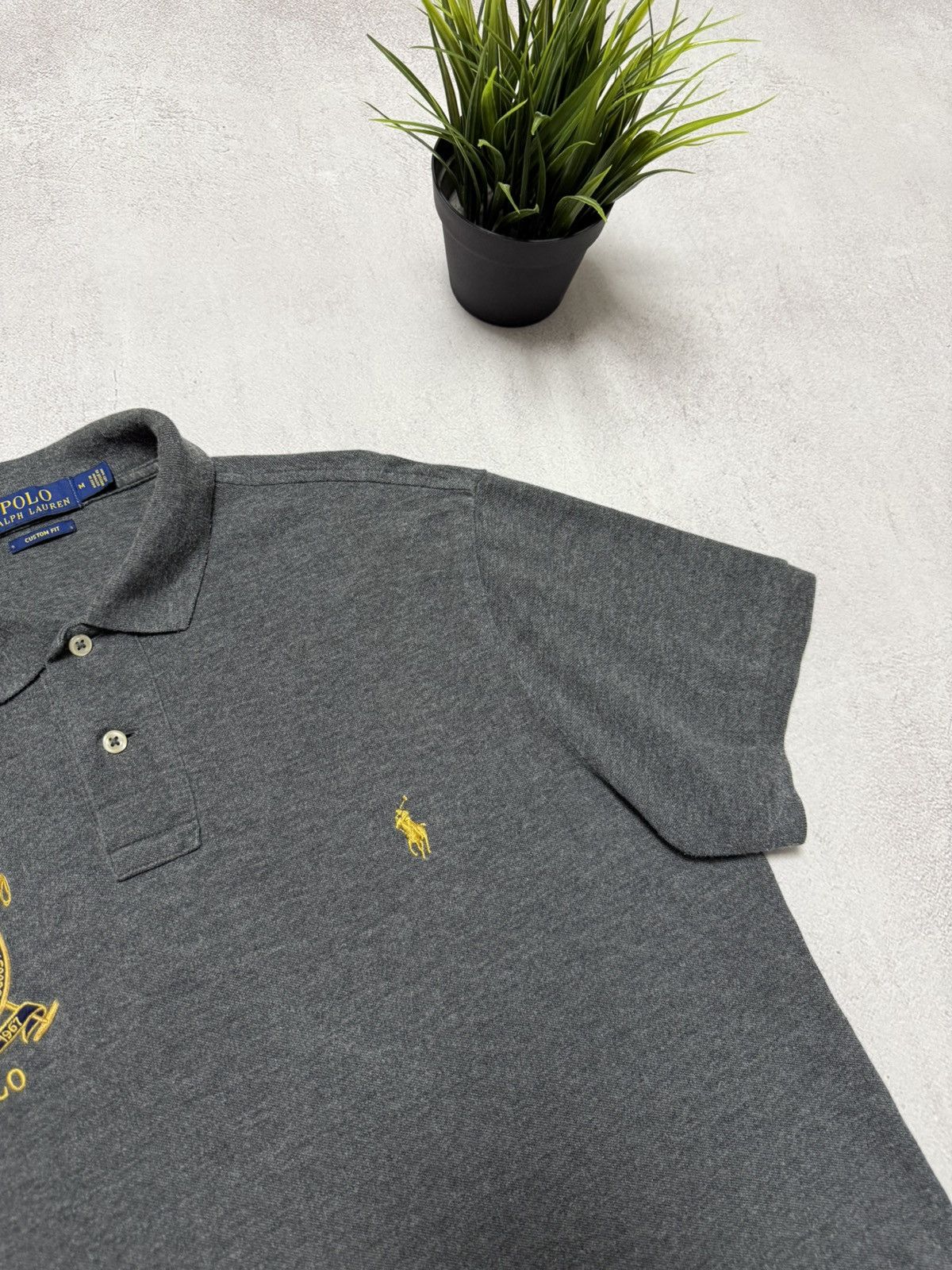 Polo Ralph Lauren × RRL Ralph Lauren × Vintage Polo Ralph Lauren Polo T Shirt Big Logo Mens M size Size US M / EU 48-50 / 2 - 2 Thumbnail