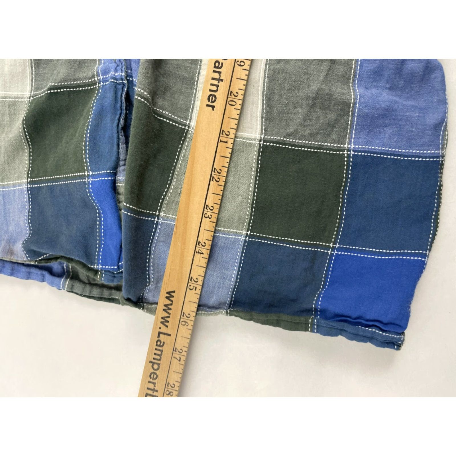 Vintage Sonoma Shirt Women's 16W Blue Green Plaid Button-Up Short Sleeve Casual Regular Fit Size XXL / US 16-18 / IT 52-54 - 6 Thumbnail