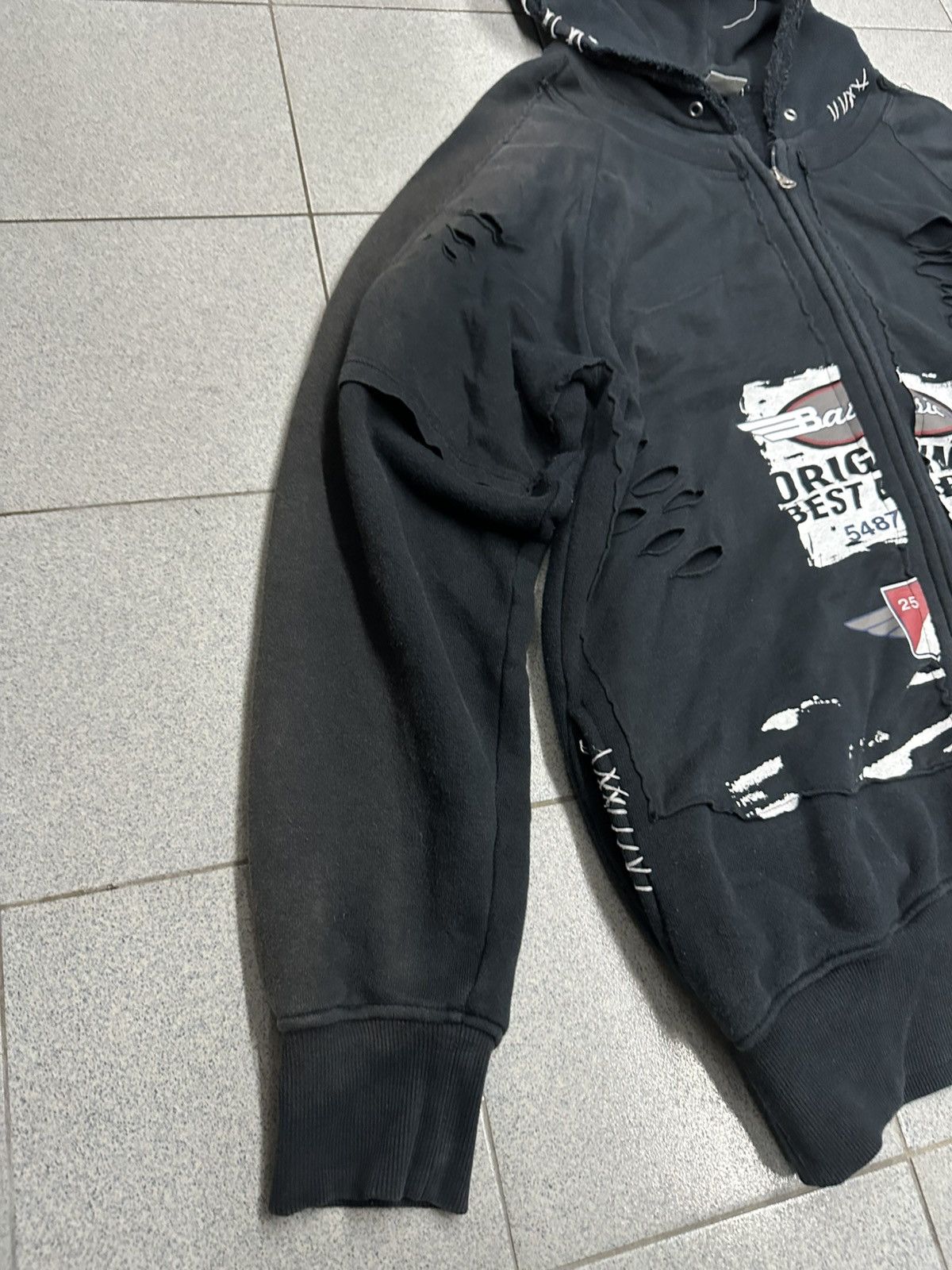 PPFM VTG Reconstruct PPFM Distress Punk Balenciaga Hoodies Size US L / EU 52-54 / 3 - 4 Thumbnail