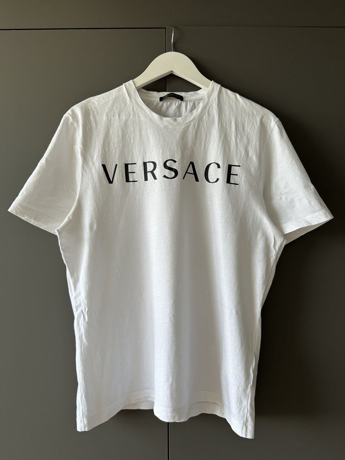 Versace Versace Big Logo Tee Medusa T-Shirt Size US XL / EU 56 / 4 - 1 Thumbnail