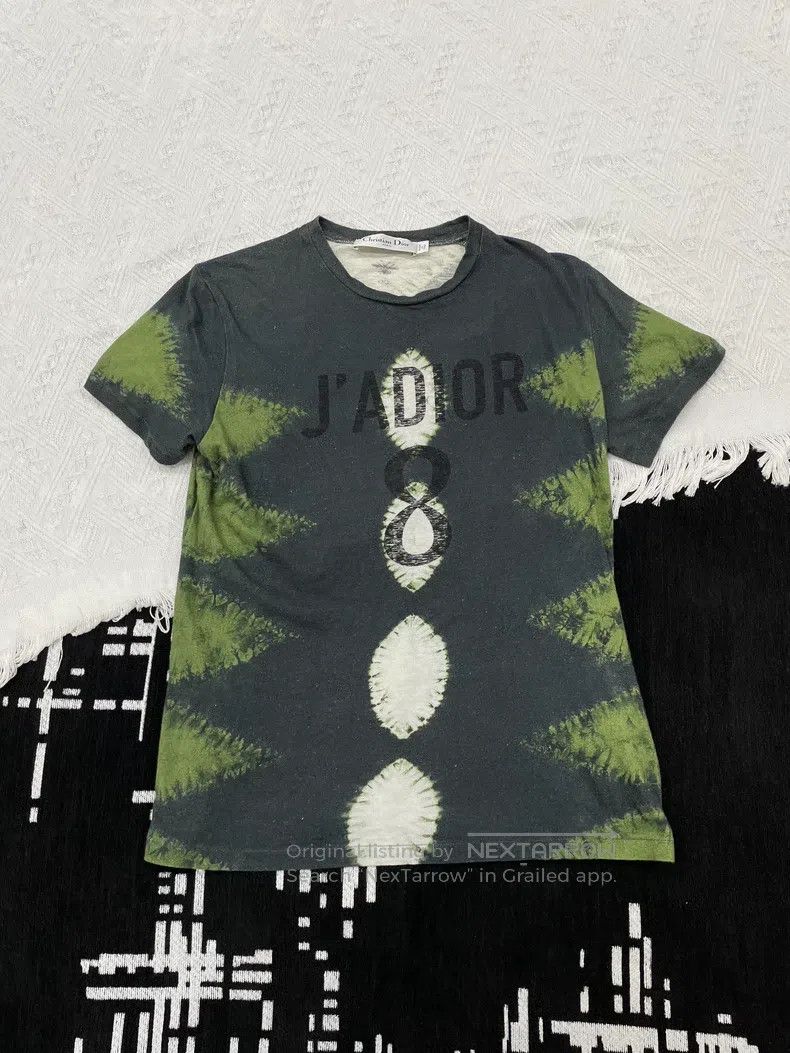Dior Dior Dark green ink tie-dye printed short sleeves Size S / US 4 / IT 40 - 1 Thumbnail