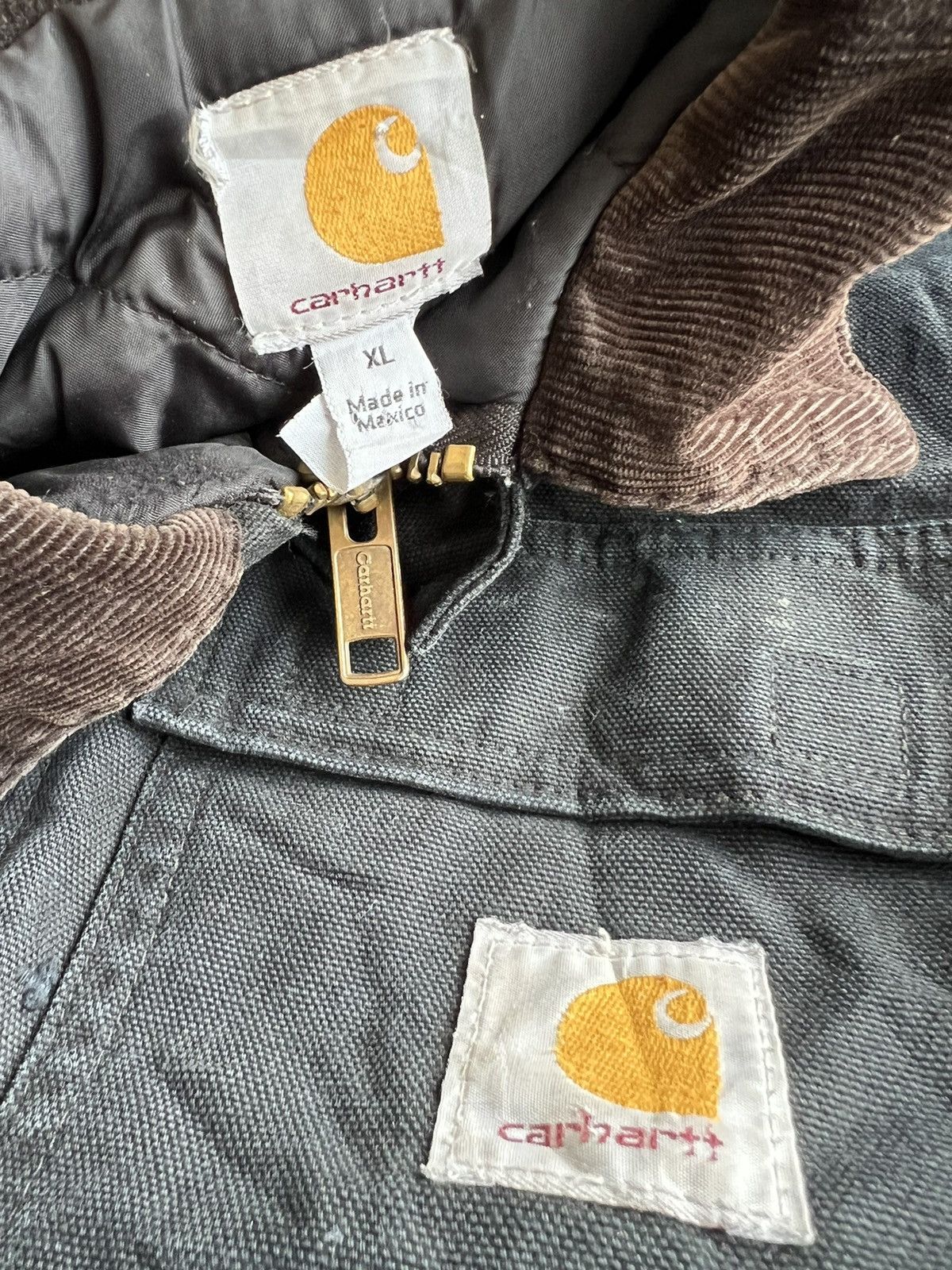 Carhartt × Carhartt Wip × Vintage Vintage Carhartt BLK Chore Artic Detroit Jacket Quilted Line Size US XL / EU 56 / 4 - 13 Thumbnail
