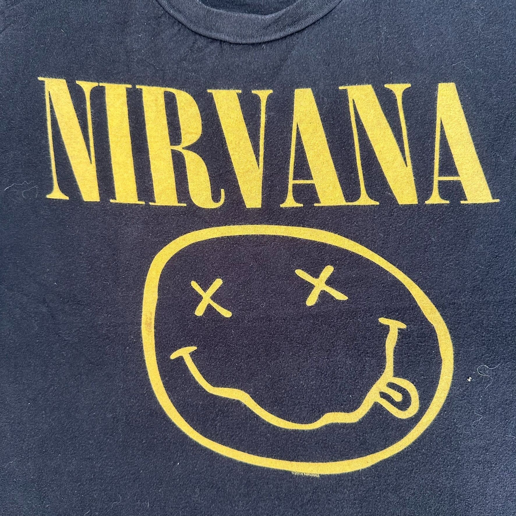 Nirvana Vintage Y2K Nirvana Smiley T-Shirt Grunge Rock Band Logo Tee Size US S / EU 44-46 / 1 - 3 Thumbnail