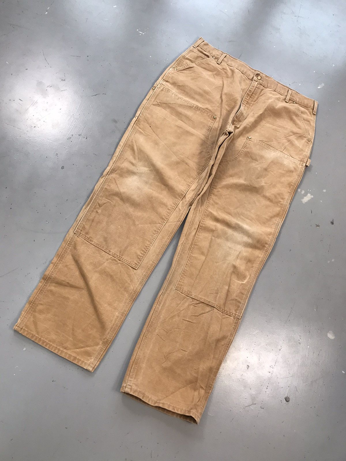 Carhartt × Vintage Vintage Carhartt straight fit double knee denim Size US 42 / EU 58 - 2 Thumbnail