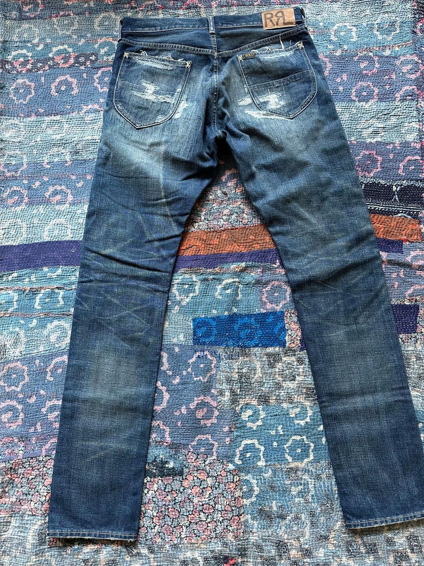 RRL Ralph Lauren RRL Distressed Washed Jeans 32x34 9.8/10 Size US 32 / EU 48 - 2 Thumbnail