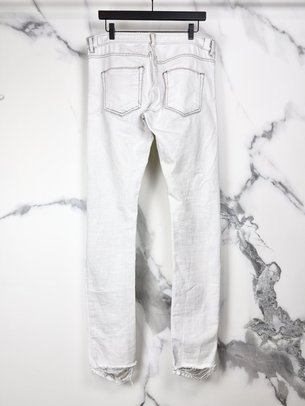 Rick Owens Rick Owens Archive Olmar Bleach White Detroit Denim Jeans Size US 36 / EU 52 - 2 Thumbnail