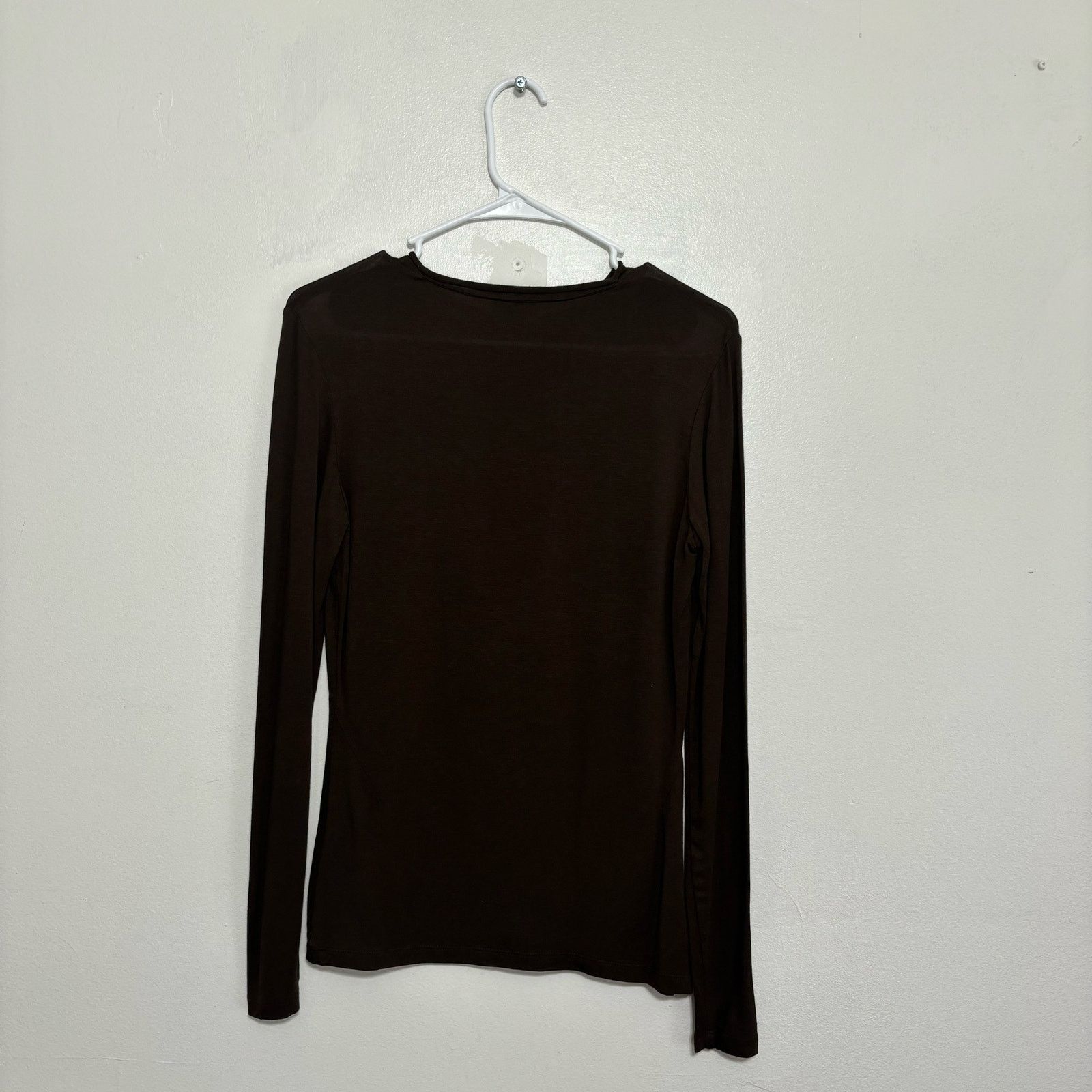 Other Lafayette 148 New York Chocolate Brown Long Sleeve Shirt Size S / US 4 / IT 40 - 8 Thumbnail