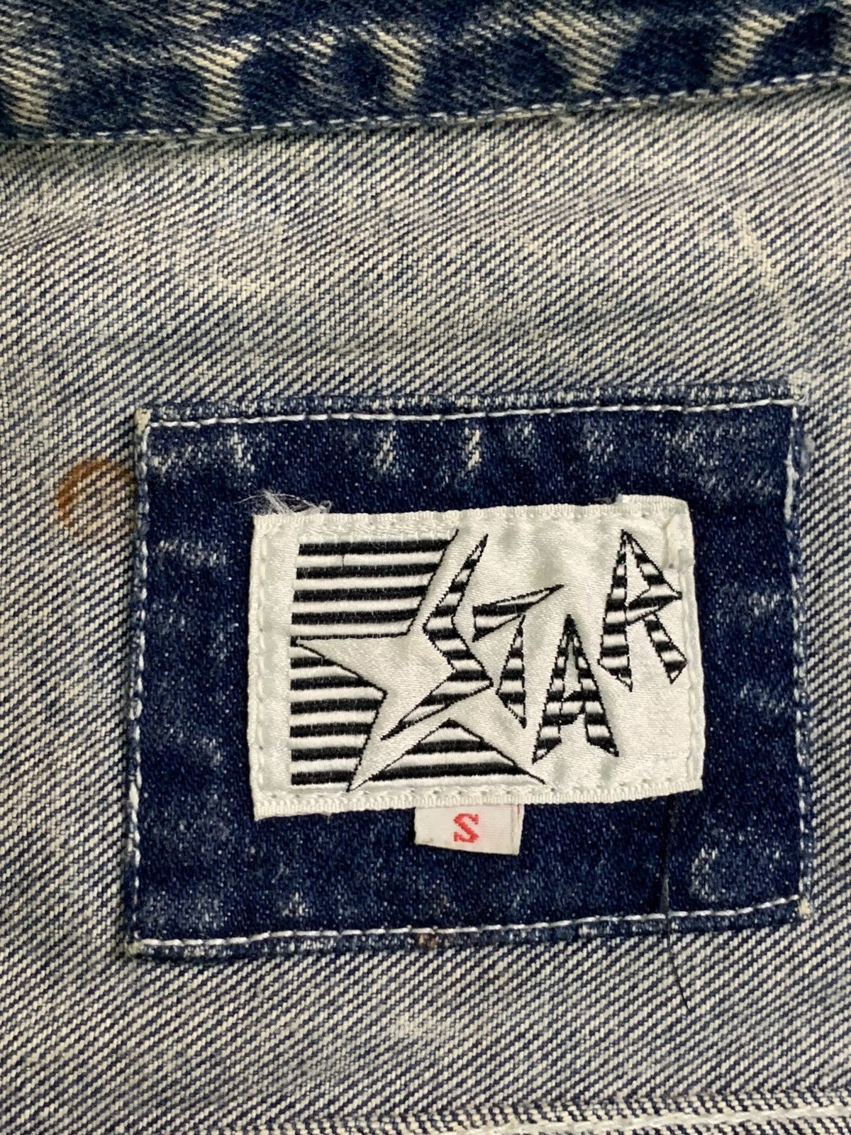 Japanese Brand Rare Design Vintage Star Denim Jackets Size US S / EU 44-46 / 1 - 4 Thumbnail