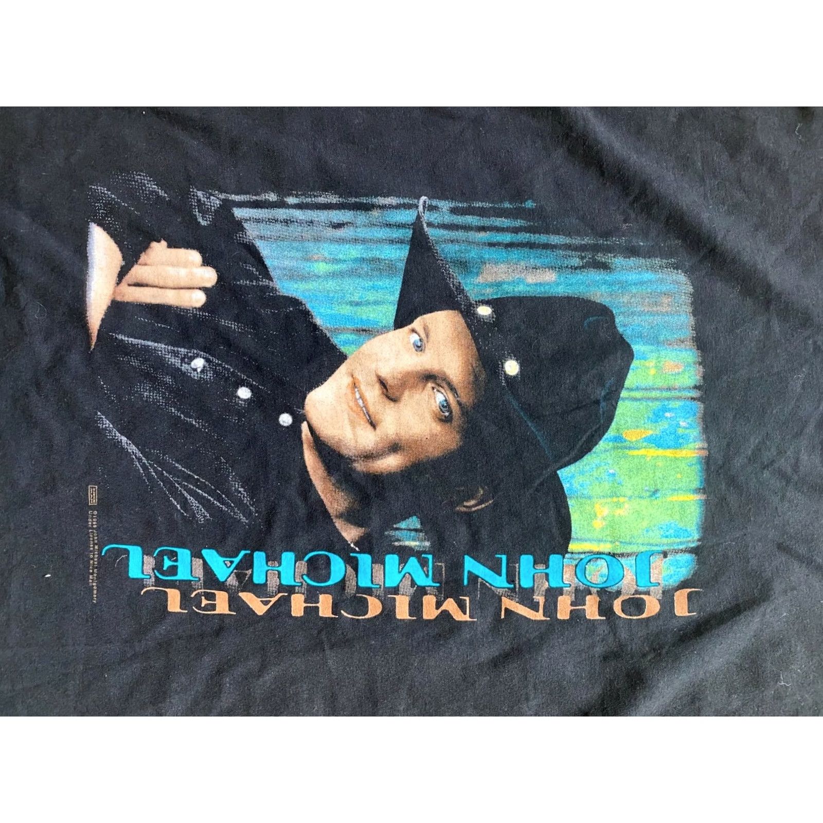 Vintage VTG John Michael Montgomery 1996 Blk Mens Sz L T Shirt Country Music Tee Nice Man Mens Regular Short Sleeve Black T-Shirt 90s Size US L / EU 52-54 / 3 - 4 Thumbnail