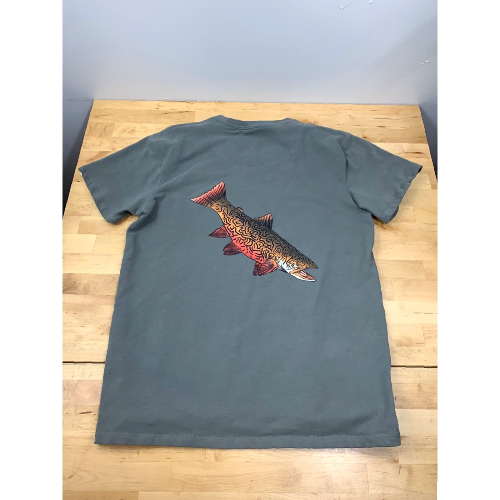 Vintage Rodbendingindustry RodBendingIndustry Fishing T Shirt L Gray Short Sleeve Crew Neck Men - T-Shirt Casual #4373 Size US L / EU 52-54 / 3 - 3 Thumbnail