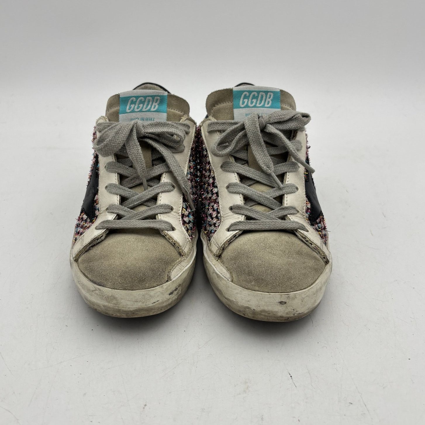 Golden Goose Golden Goose Superstar Metallic Tweed Shoes Women's 35 US 5 Size US 5 / IT 35 - 2 Thumbnail