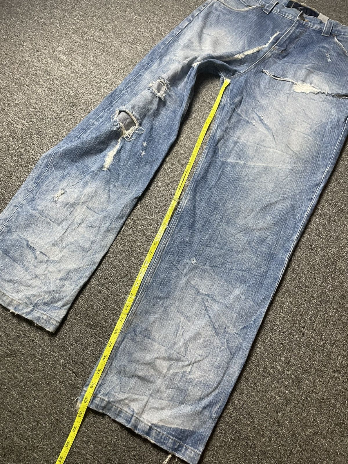 Karl Kani × Vintage Vintage KARL KANI Distressed Denim Ripped Jeans (111) Size US 37 - 6 Thumbnail