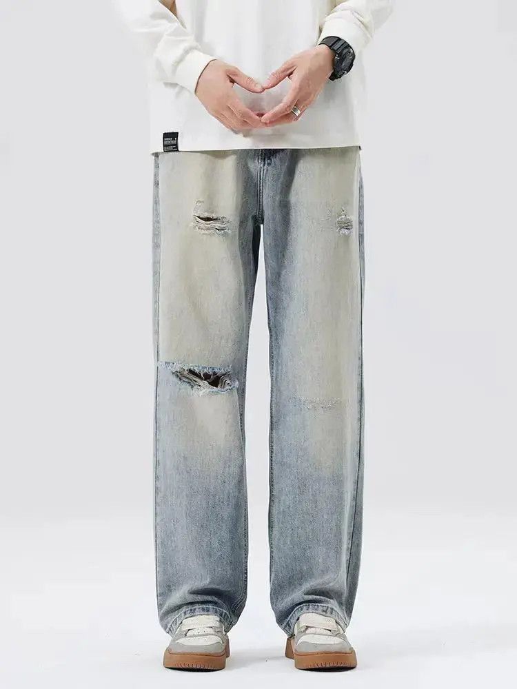 Japanese Brand American Ripped High Street Vintage Jeans Size US 30 / EU 46 - 4 Thumbnail