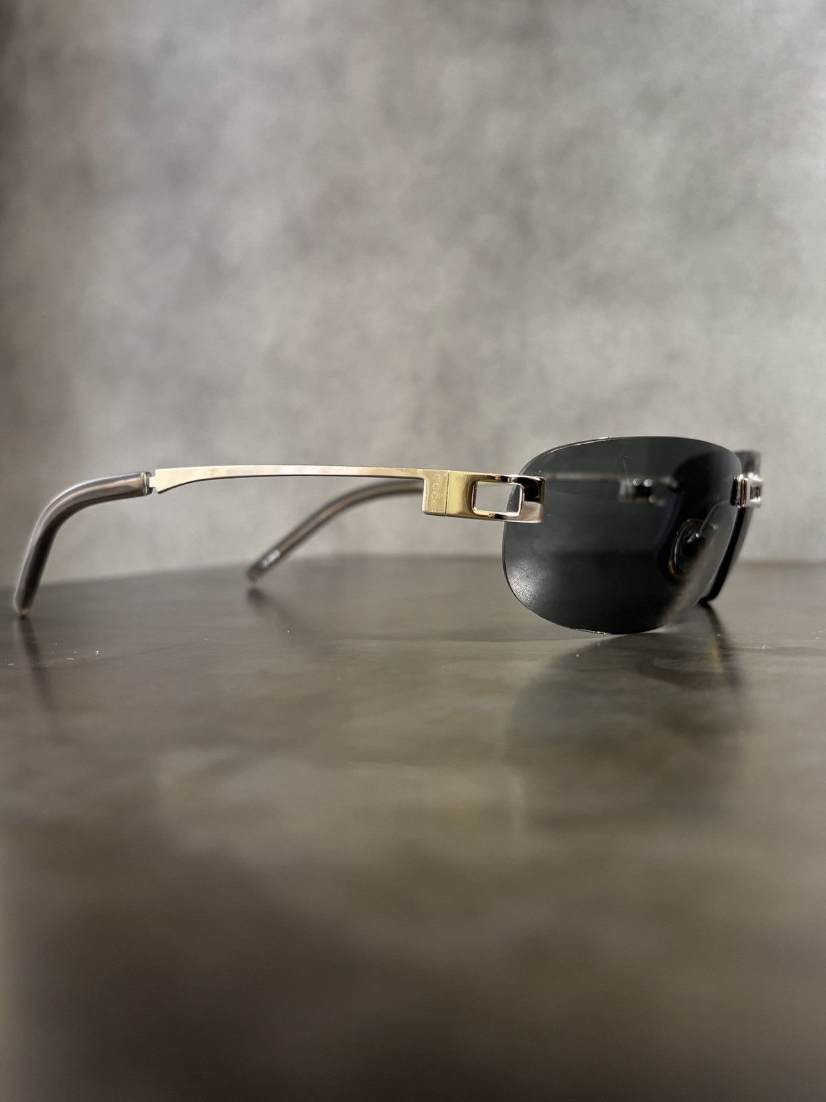 Gucci 2000s Vintage Gucci Sunglasses Y2K Rimless GG 1429/S 1990s Size ONE SIZE - 11 Thumbnail